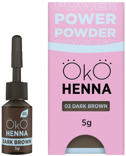 OKO, Henna pudrowa do brwi, #03 Dark Brown, 5g OKO
