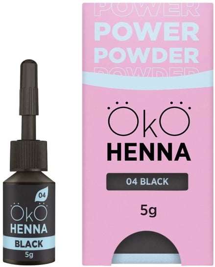 OKO, Henna pudrowa do brwi, #04 Black, 5g Project Lashes