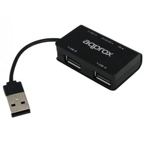 Około 3-portowy koncentrator USB 2.0 APPHT8B — czarny Inna marka