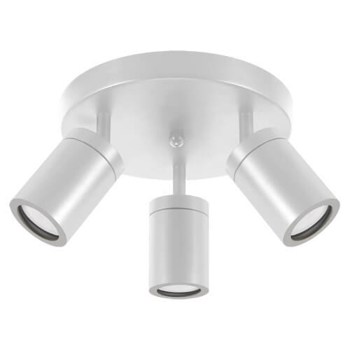 Okrągła lampa sufitowa Tenor 04074 biały plafon do przedpokoju IDEUS