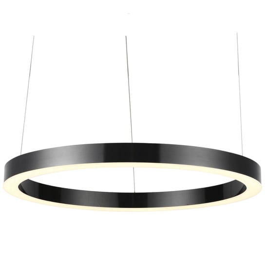 Okrągła Lampa wisząca Circle pierścień LED 62W ring czarny Step Into Design
