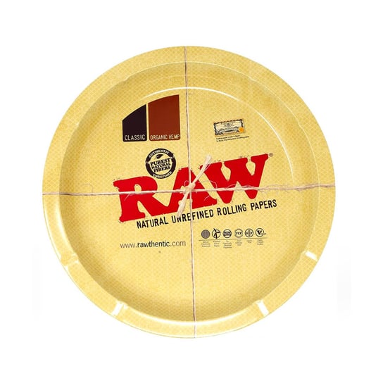 Okrągła metalowa tacka RAW RAW