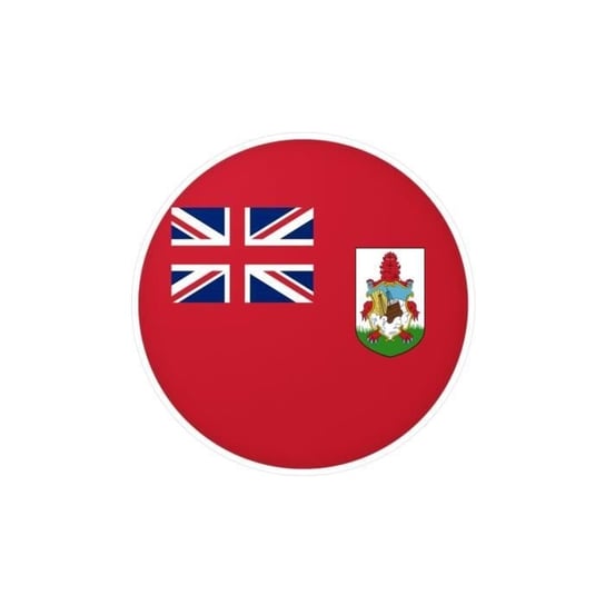 Okrągła naklejka Flaga Bermudów 2 cm po 1000 sztuk Inny producent (majster PL)