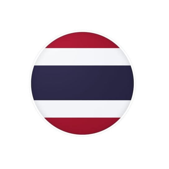 Okrągła naklejka Flaga Tajlandii 3,0x4,5cm po 1000 sztuk Inny producent (majster PL)