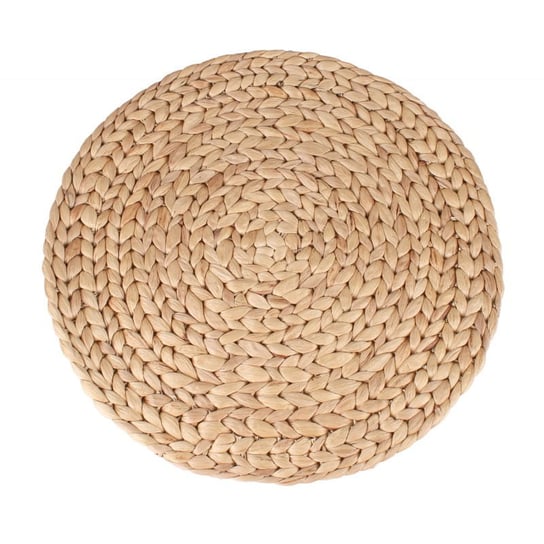 OKRĄGŁA PODKŁADKA NA STÓŁ BOHO Z HIACYNTA WODNEGO 38x38 cm Tin Tours