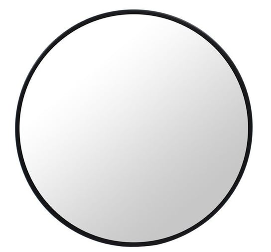 Okrągłe lustro do łazienki/przedpokoju/gardebroby 60cm Czarna Rama MUFART