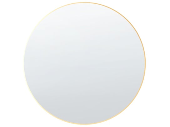 Okrągłe lustro ścienne 80 x 80 cm złote ANNEMASSE Beliani