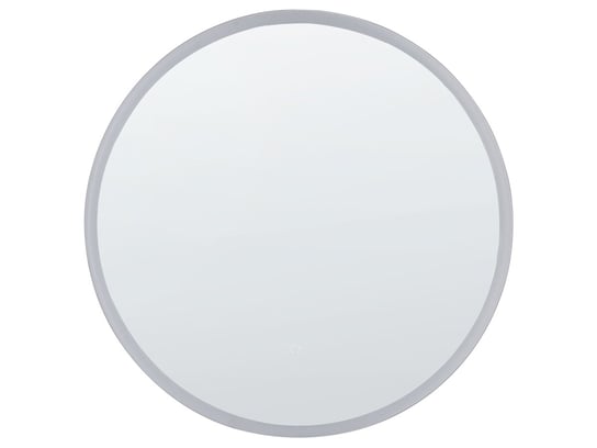 Okrągłe lustro ścienne LED ø 79 cm srebrne DEAUVILLE Beliani