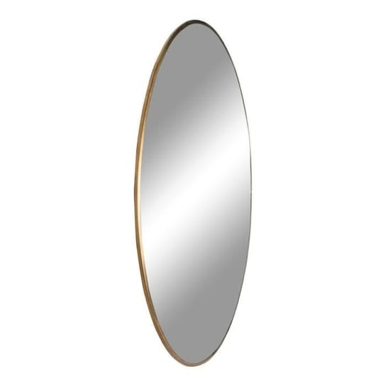 Okrągłe lustro stalowe z ramą o wyglądzie mosiądzu Ø 100 cm Inna marka