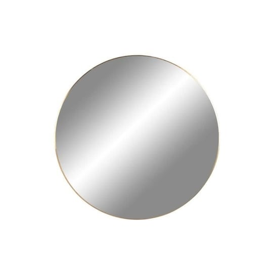 Okrągłe lustro stalowe z ramą o wyglądzie mosiądzu Ø 40 cm Inna marka