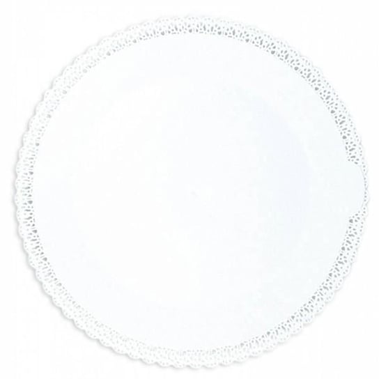Okrągłe naczynie koronkowe Ø 32 cm - Białe Inna marka