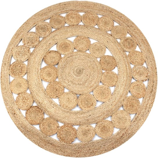 Okrągły dywan z juty vidaXL, 120 cm vidaXL