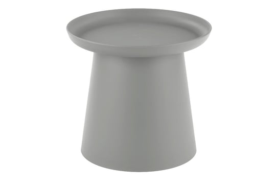 Okrągły minimalistyczny stolik kawowy szary LAGIS Konsimo Konsimo