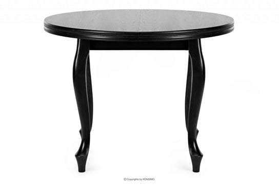 Okrągły stół rozkładany glamour czarny ALTIS Konsimo Konsimo