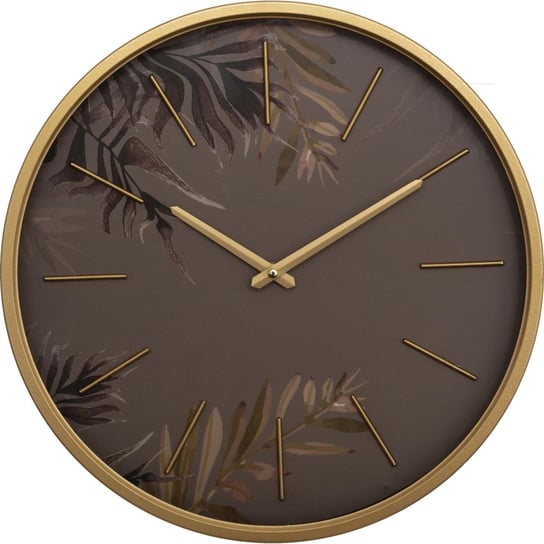 Okrągły zegar ścienny Anais złoty 39 cm Atmosphera