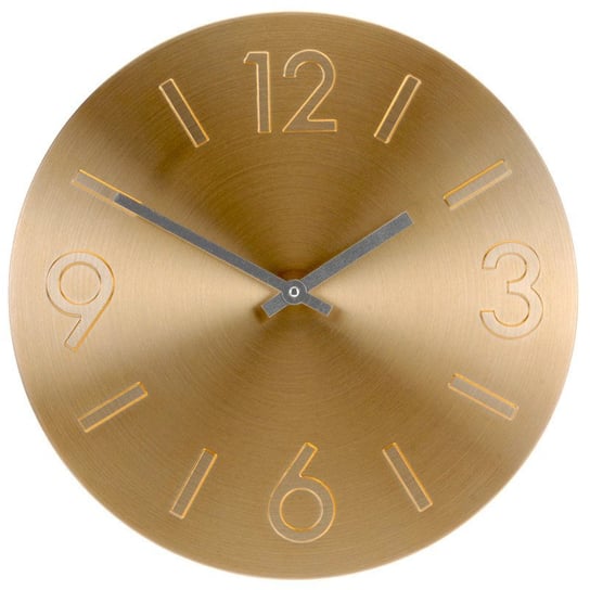 Okrągły zegar ścienny SEGNALE, złoty, 35 cm Segnale