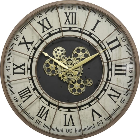 Okrągły zegar ścienny Stella w stylu loft 57 cm Atmosphera