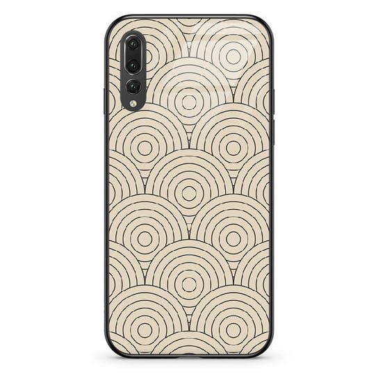 Okręgi Beż - P20 Pro Etui Szklane [Tif 51A] PieceofCase