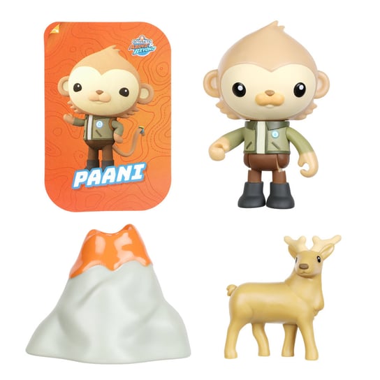 Oktonauci Figurka Małpka Paani + akcesoria zabawka licencyjna idealna na prezent dla fanów bajki 3+ Moose