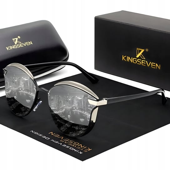 Okulary Damskie Przeciwsłoneczne Kingseven + Etui ZeeTech