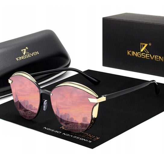 Okulary Damskie Przeciwsłoneczne Kingseven + Etui ZeeTech
