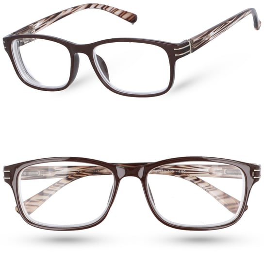 Okulary do czytania korekcyjne ZOOM-VISION BROWN +4,50 Moramo