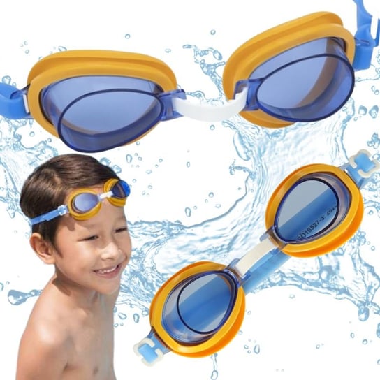 OKULARY DO PŁYWANIA dziecięce okularki gogle do nurkowania wody niebieskie ikonka