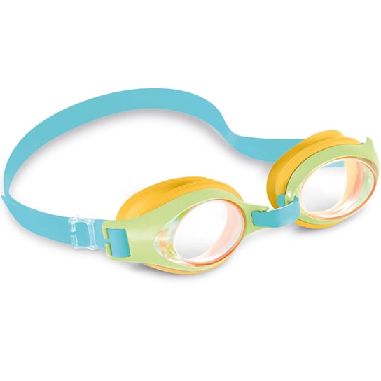 Okulary do pływania pływackie junior  Intex 55611 zielono- pomarańczowo- niebieskie Intex