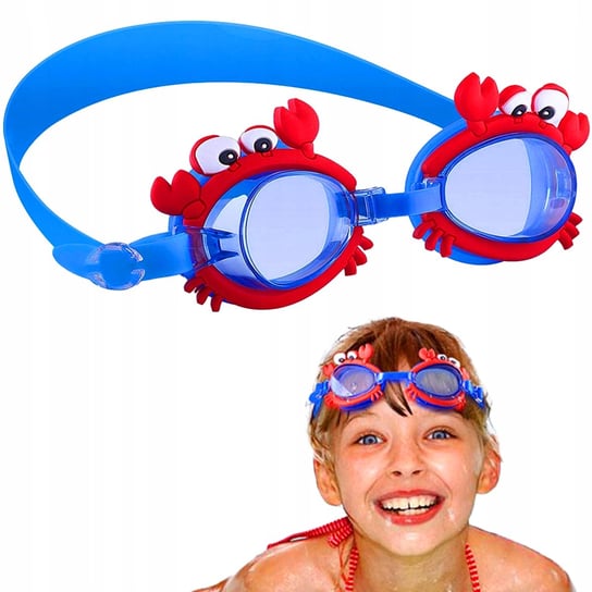Okulary Gogle Pływackie Basen Anti-Fog Dla Dzieci Okularki Do Pływania Krab Go-Cr1 LOGIT
