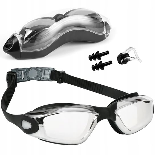 Okulary Gogle Pływackie Łatwe Zapięcie Na Basen Do Pływania Anti-Fog + Etui Oc-Za2 LOGIT