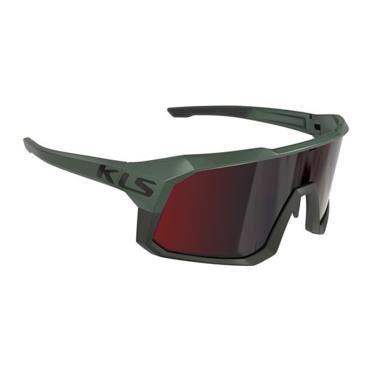 Okulary KELLYS KLS DICE II khaki - zielone, soczewki: czerwone, transparent Kellys