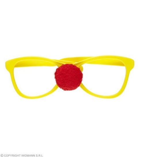 Okulary Klauna Gigantyczne Żółte Z Nosem Widmann