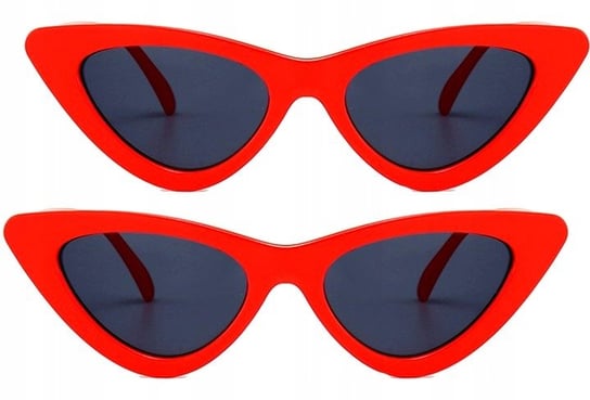 Okulary Kocie Oko Red Przeciwsłoneczne Pilotki Edibazzar