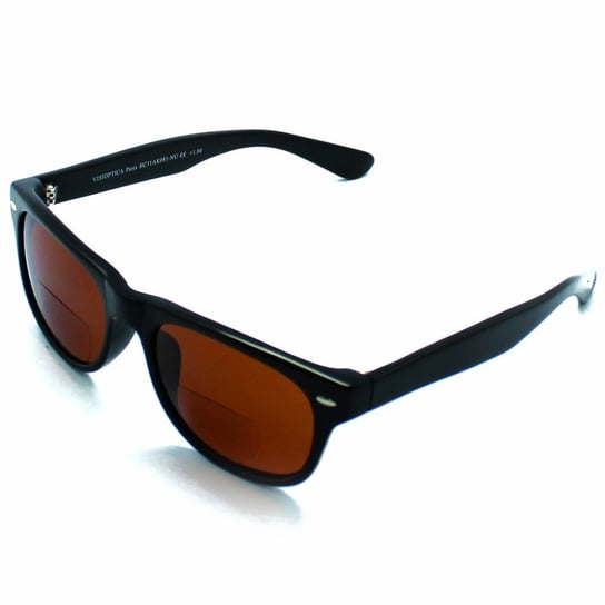 Okulary korekcyjne przeciwsłoneczne z filtrem UV 400 unisex dla dorosłych Visioptica SUNNY ISLE czarne 3,5+ Visiomed