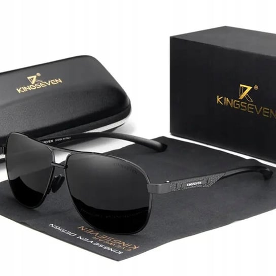 Okulary Męskie Przeciwsłoneczne Polaryzacyjne Kingseven Etui Zestaw Uv Kat 3 ZeeTech
