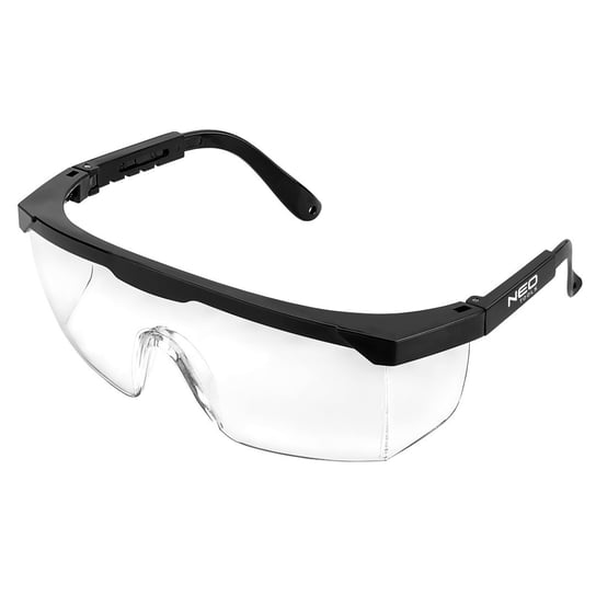 Okulary ochronne gogle przeciwodpryskowe białe regulowane zauszniki, NEO 97-505 Neo Tools