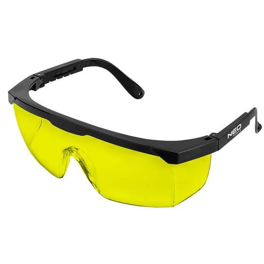 Okulary ochronne gogle przeciwodpryskowe żółte regulowane zauszniki, NEO 97-506 Neo Tools