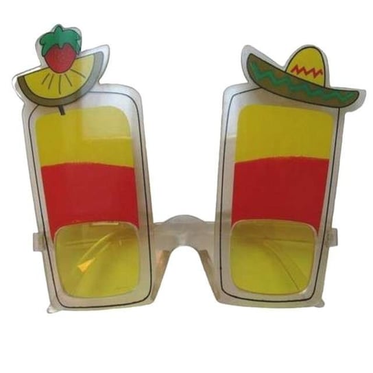 Okulary party, Drink Mexico, żółte Party Tino