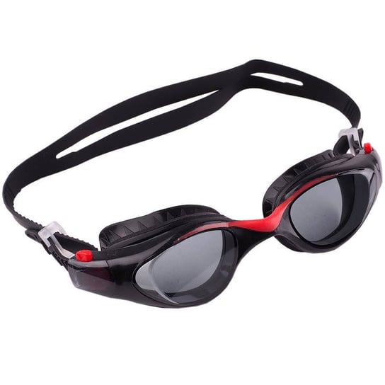Okulary Pływackie Dla Dzieci Crowell Splash Czarno-Czerwone Crowell