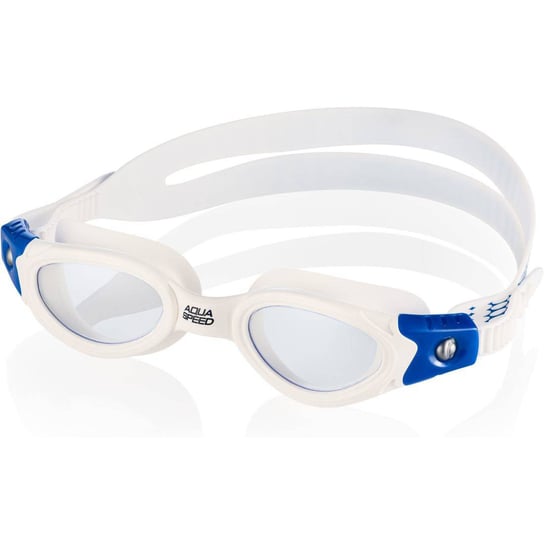 Okulary Pływackie Pacific Jr Bendyzz Biało-Niebieskie Aqua Speed Aqua-Speed