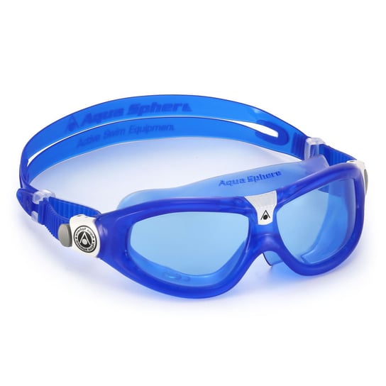 Okulary pływackie SEAL KID 2 : Kolor - Aqua Sphere - Seal Kid 2 - MS4454009LB - niebieski / biały / niebieskie szkła Aqua-Speed