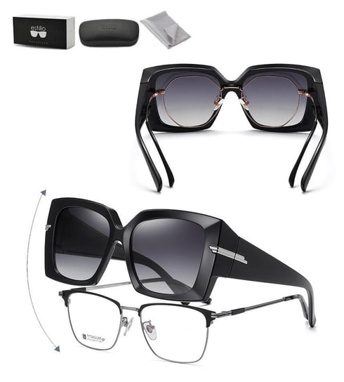 Okulary Premium FIT OVER Nakładane na Korekcyjne przeciwsłoneczne z polaryzacją EST-GR200-1 Inna marka