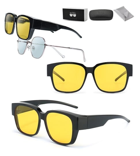 Okulary PREMIUM Nakładane na Korekcyjne rozjaśniające polaryzacyjne EST-GR201-1Y Inna marka