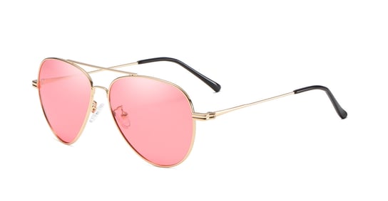 Okulary przeciwsłoneczne 2019105 No.1 różowe/złote Mirai Optics