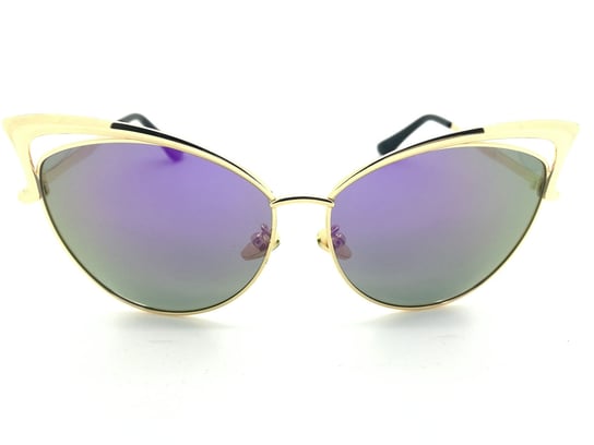 Okulary przeciwsłoneczne ASPEZO Hollydood, fioletowo-złote 