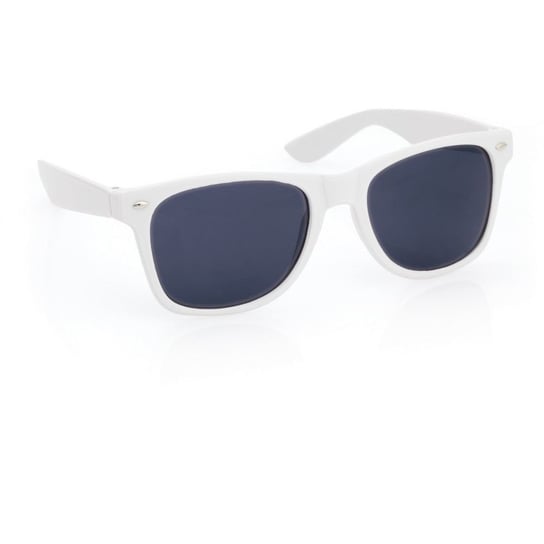 Okulary przeciwsłoneczne biały plastik, metal HelloShop