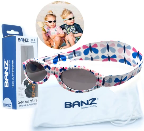 Okulary przeciwsłoneczne dzieci 0-2lat UV400 BANZ Banz