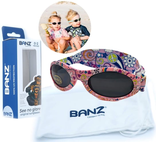 Okulary przeciwsłoneczne dzieci 0-2lat UV400 BANZ Baby Banz Bubzee Banz