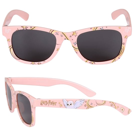 Okulary przeciwsłoneczne, dziewczęce, Hedwiga, różowe, UV 400, Uniwersalny sarcia.eu