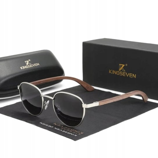 OKULARY PRZECIWSŁONECZNE KINGSEVEN DREWNIANE UV400 SNM